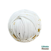 Baby Starry Jersey Velvet Wrap W034 | White